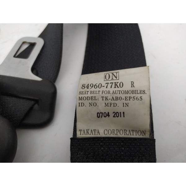 Cinto Segurança Traseiro Direito Suzuki Grand Vitara 2011 12
